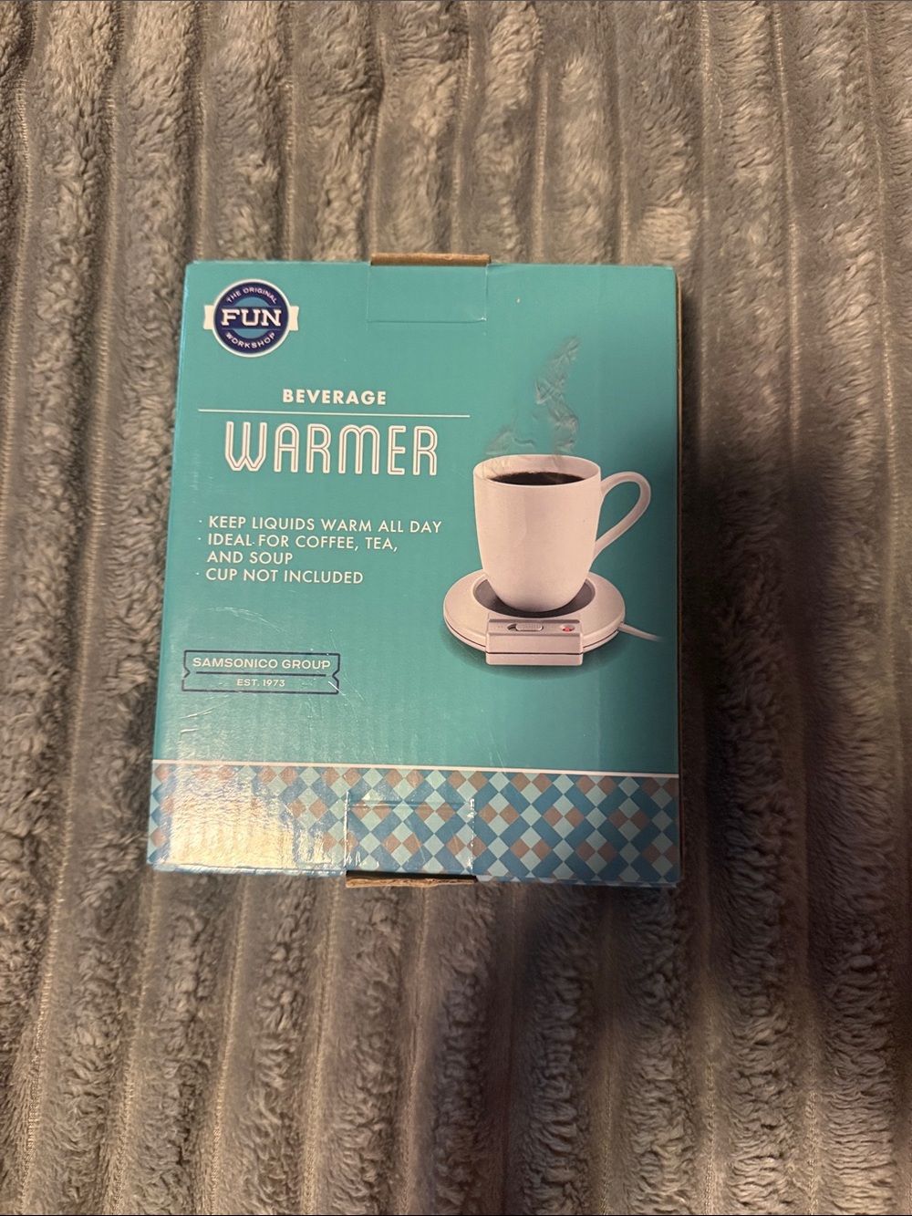 Beverage Warmer in Teal - Compact Drink Heater